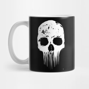 White skull , octopus style Mug